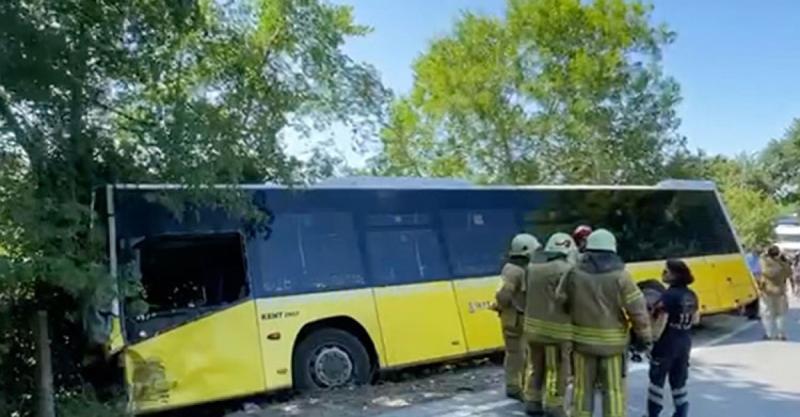 Sarıyer'de İETT otobüsünün karıştığı kazada 6 kişi yaralandı