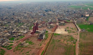YPG/PKK'nın Ayn El-Arap'ta Kazdığı Hendek Ve Tüneller Görüntülendi