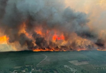 Avrupa'daki orman yangınları en yoğun seviyeye ulaştı