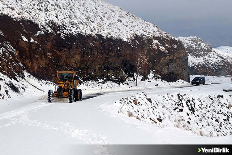 Muş'ta kardan kapanan köy ve mezra yolları açıldı