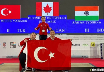 Milli halterci Yağmur Melek Şahin, Yıldızlar Dünya Şampiyonası'nda 3 madalya kazandı