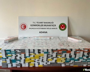 Adana Havalimanı'nda 7 bin 500 paket kaçak elektronik sigara tütünü ele geçirildi