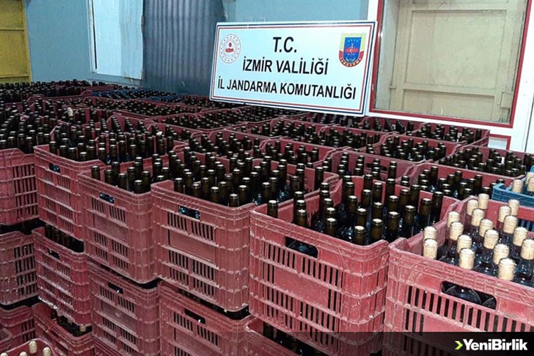 İzmir'de 6 bin litre kaçak içki ele geçirildi