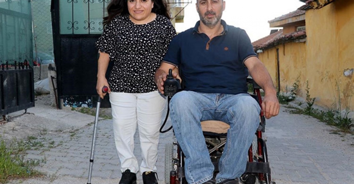Amasyalı engelli çiftin zorluklar karşısında en büyük gücü sevgi