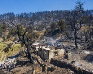 Manisa'daki orman yangını 3 gün sonra kontrol altına alındı