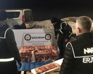 Erzurum'da 217,5 Kilogram Eroin Ele Geçirildi