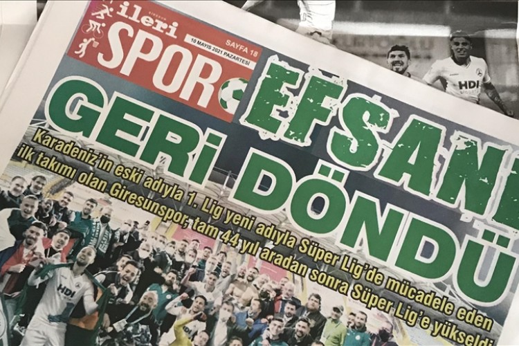 Giresun yerel basınında Süper Lig sevinci