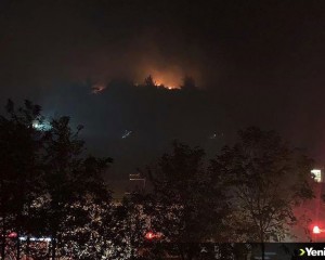 Manisa'da yangın nedeniyle bir mahalle tahliye edildi