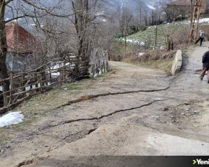 Karabük'te heyelan nedeniyle 8 ev tedbir amaçlı boşaltıldı