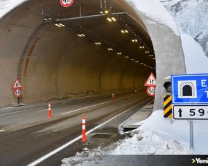 Eğribel Tüneli'nin bir tüpü ulaşıma açıldı