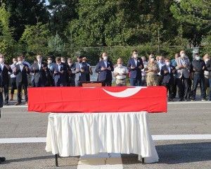 Selde şehit olan Jandarma Uzman Çavuş Onur Kıran için tören düzenlendi