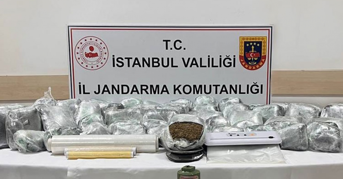 İstanbul'da jandarma ekiplerinden uyuşturucu operasyonu