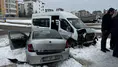 Elazığ'da feci kaza! Minibüs ve otomobil çarpıştı
