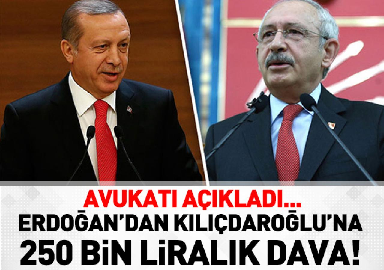 Cumhurbaşkanı Erdoğan'dan CHP lideri Kılıçdaroğlu'na 250 bin liralık dava