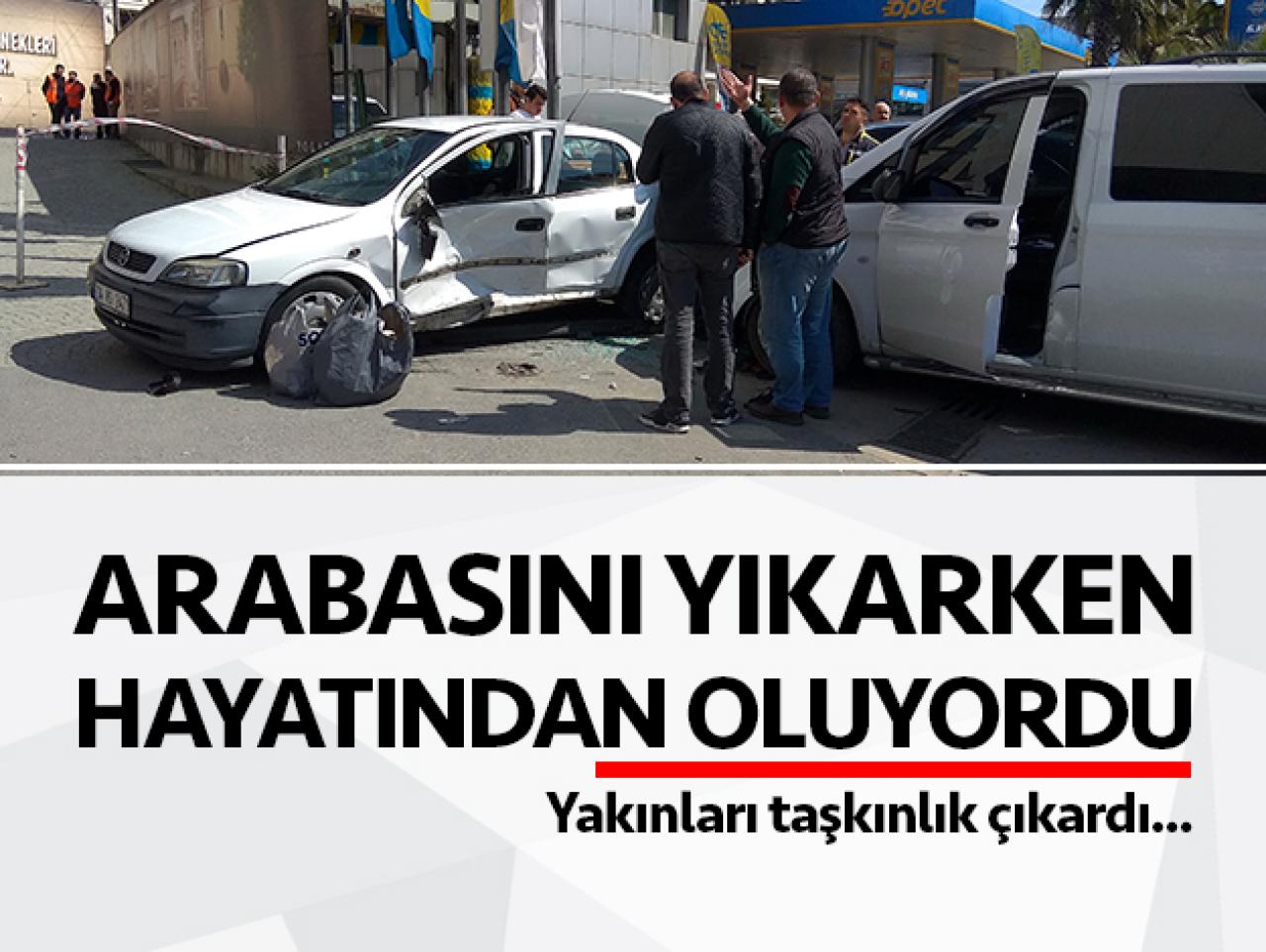 Arabasını yıkarken ölecekti!