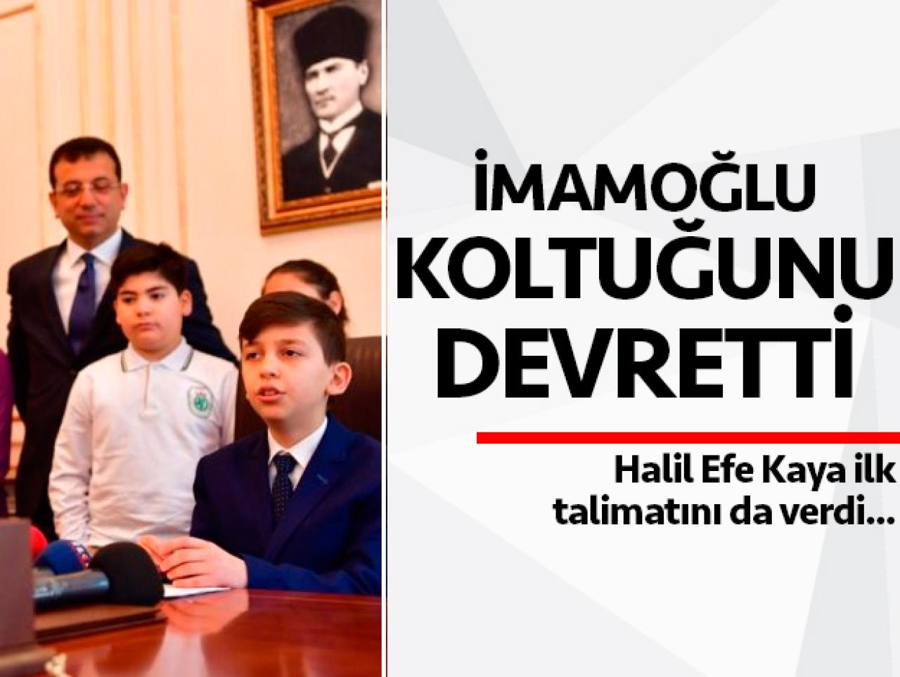 Ekrem İmamoğlu 23 Nisan'da koltuğunu devretti