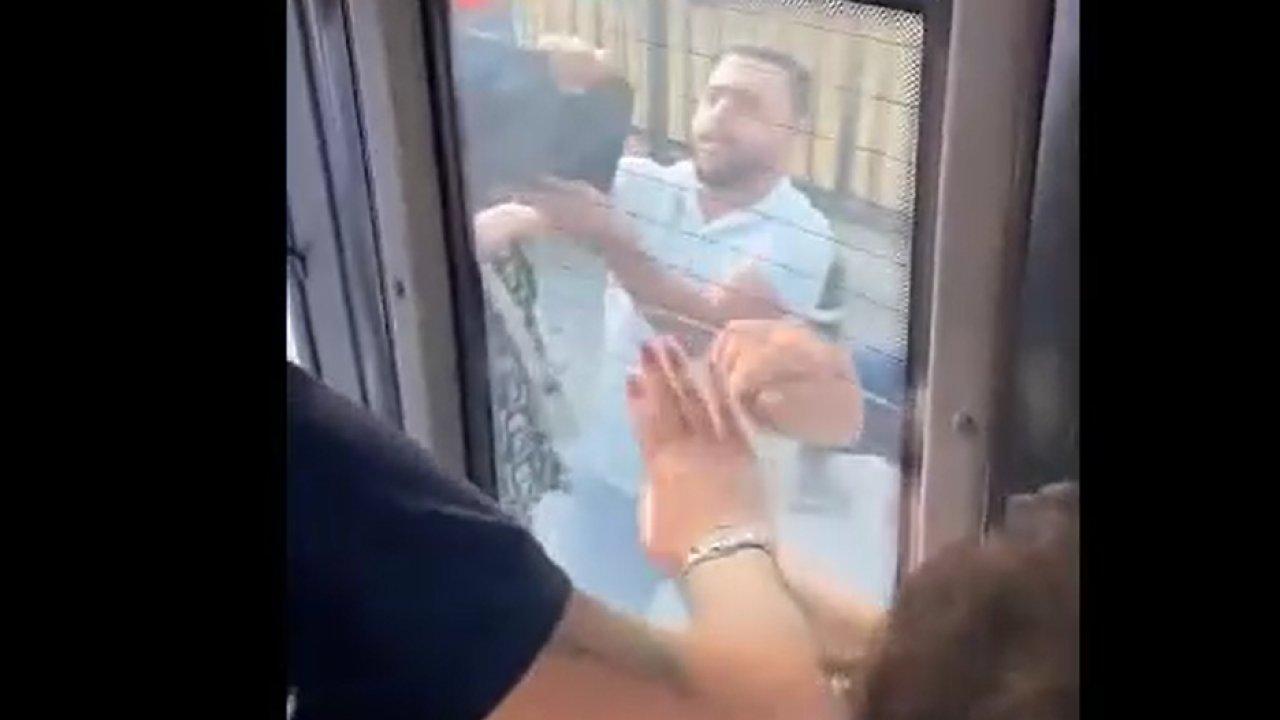 Avcılar’da trafik kavgası! Yolcu dolu otobüsün aynalarını kırdılar…