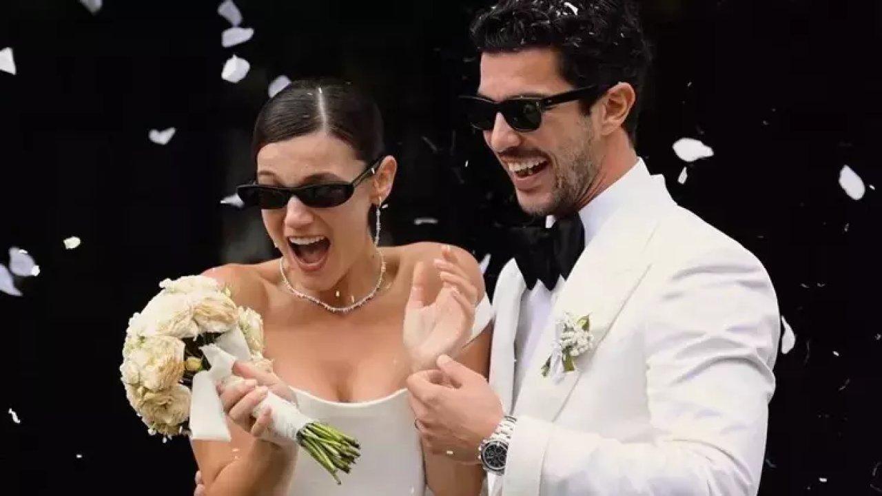 Roma'da evlendiler: Pınar Deniz ile Kaan Yıldırım'ın nikahından yeni kareler