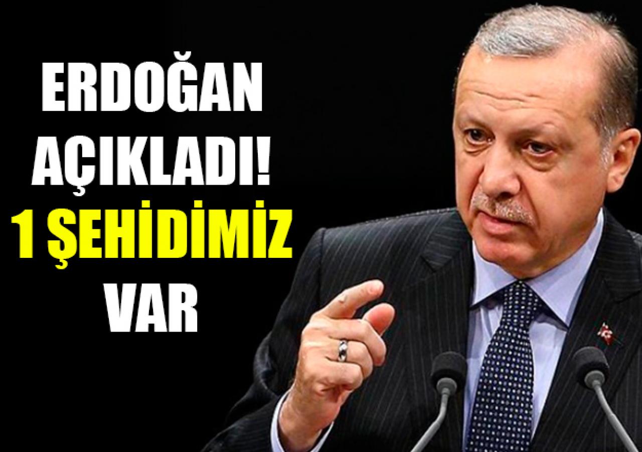 Erdoğan'dan şehit açıklaması!