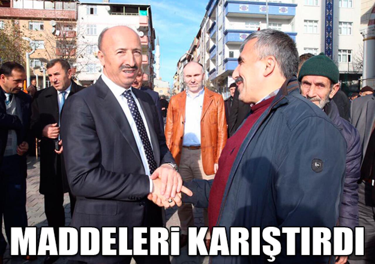 Maddeleri karıştırdı