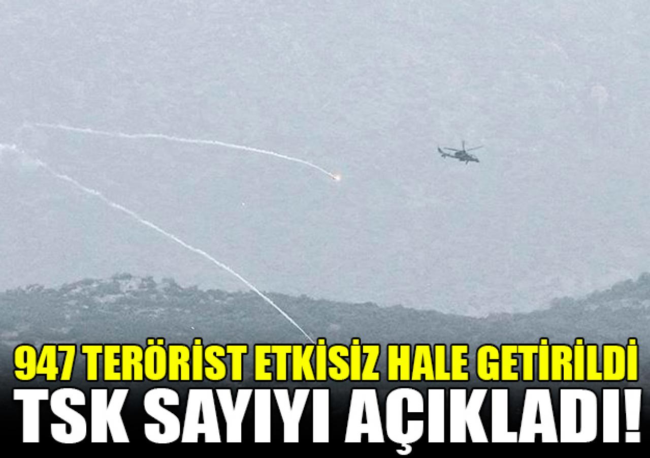 TSK: Zeytin Dalı Harekatı'nda 947 terörist etkisiz hale getirildi