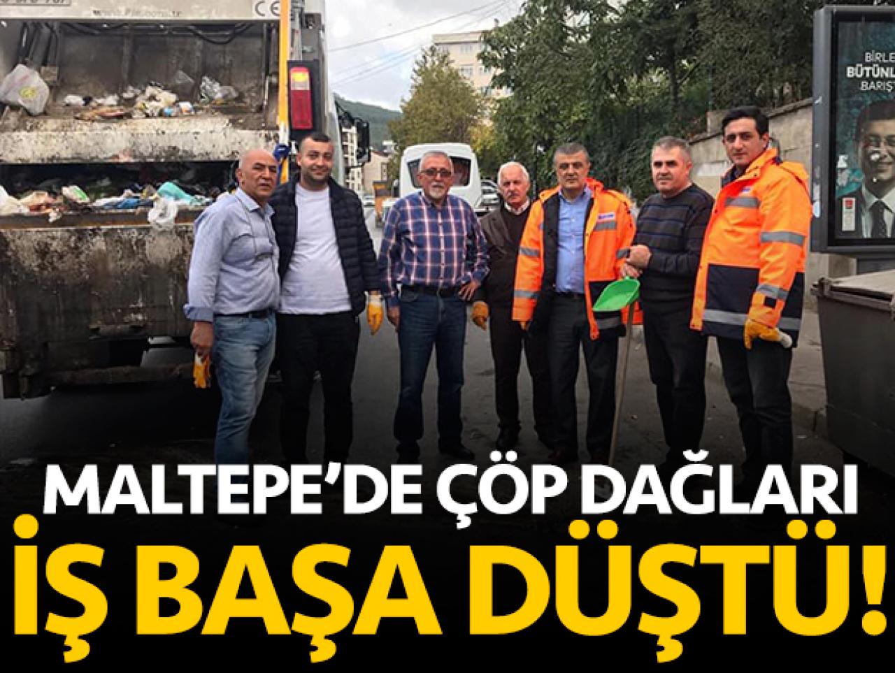 Maltepe'de çöp dağları! İş başa düştü
