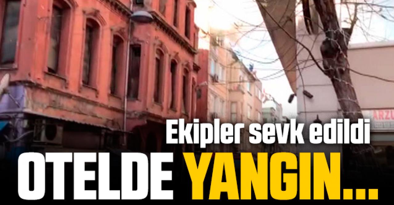 Eminönü'ndeki otelde yangın!