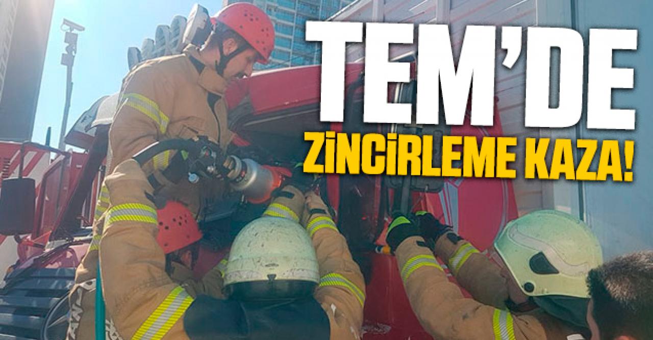 Esenyurt TEM'de zincirleme kaza