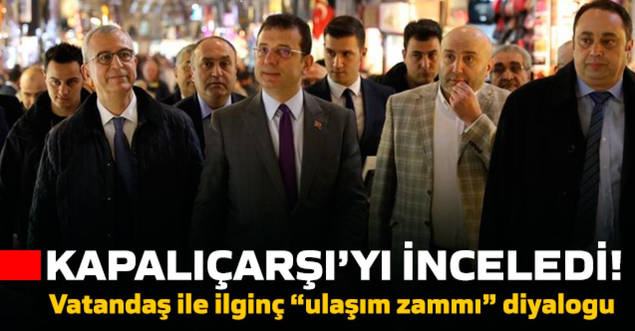 İmamoğlu ile vatandaş arasında “ulaşım zammı” diyalogu