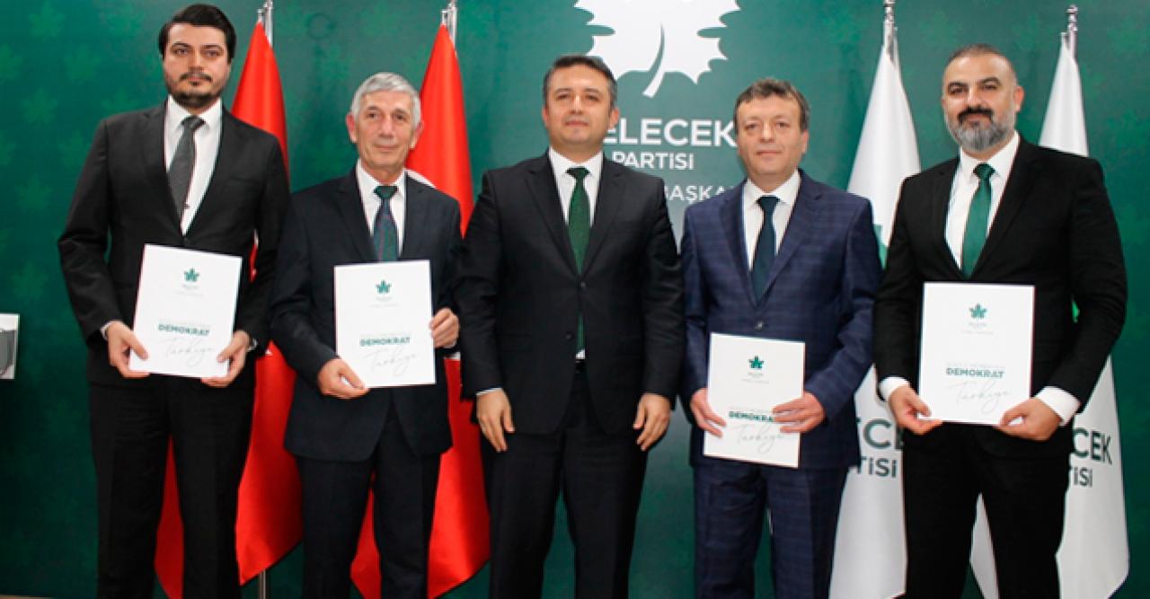 Gelecek Partisi'nde dört başkan mazbatasını aldı