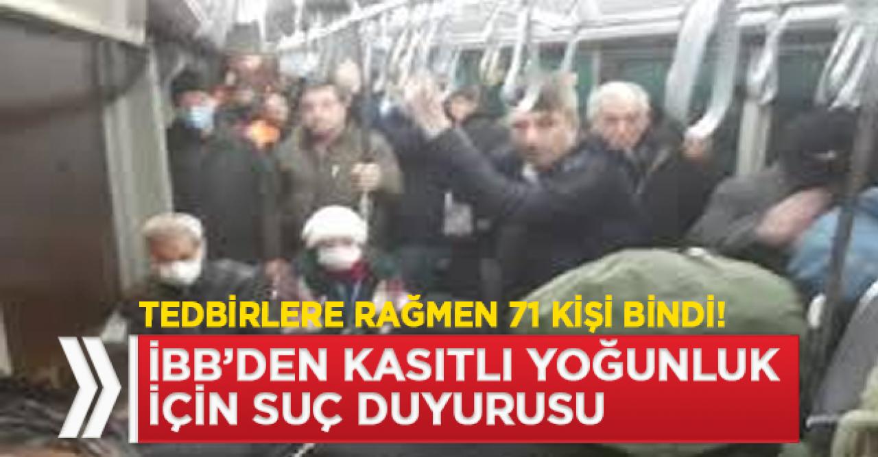 İBB' den 'kasıtlı yoğunluk' için suç duyurusu!