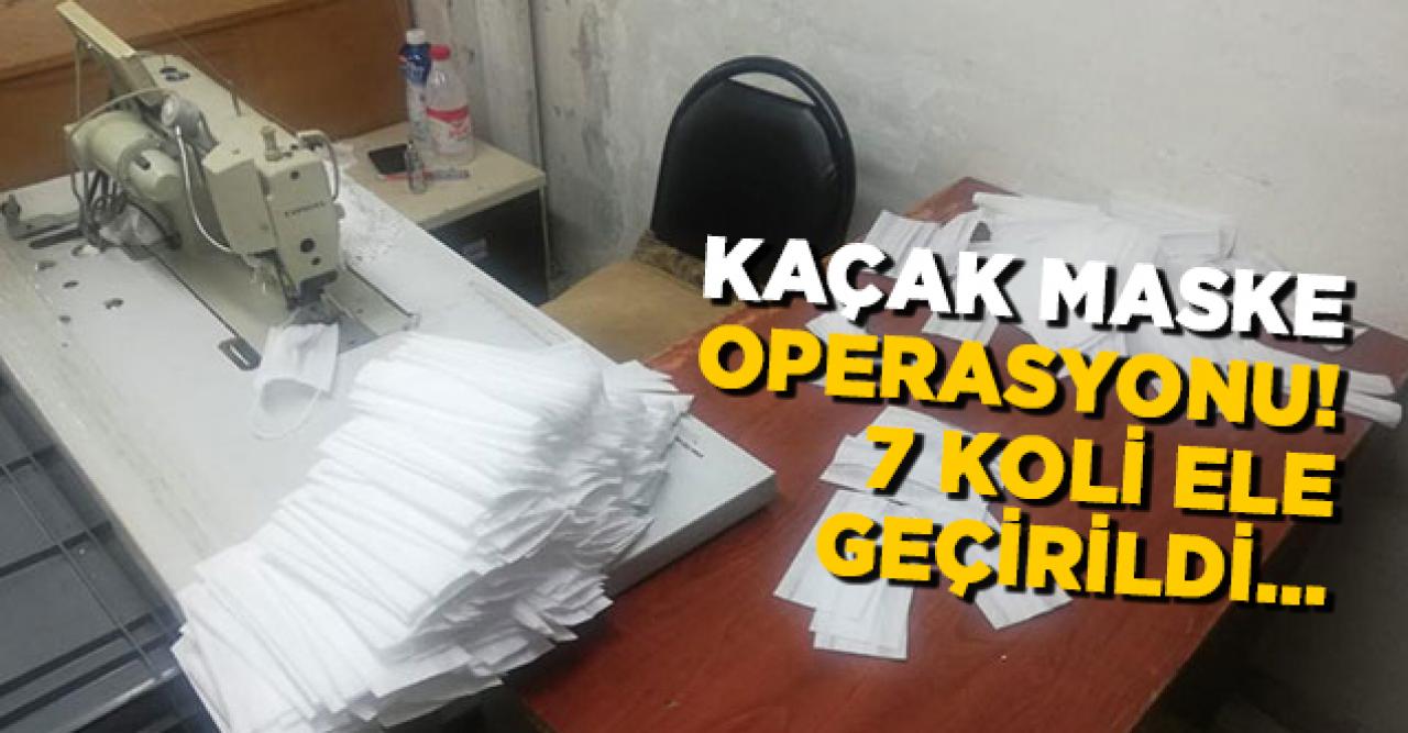 Bağcılar'da kaçak maske baskını! 7 koli ele geçirildi