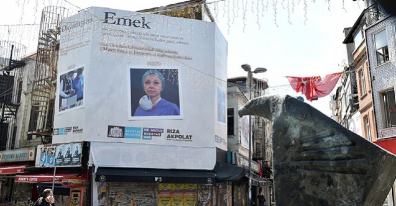 Beşiktaş'ta 1 Mayıs Emek ve Dayanışma günü hazırlıkları