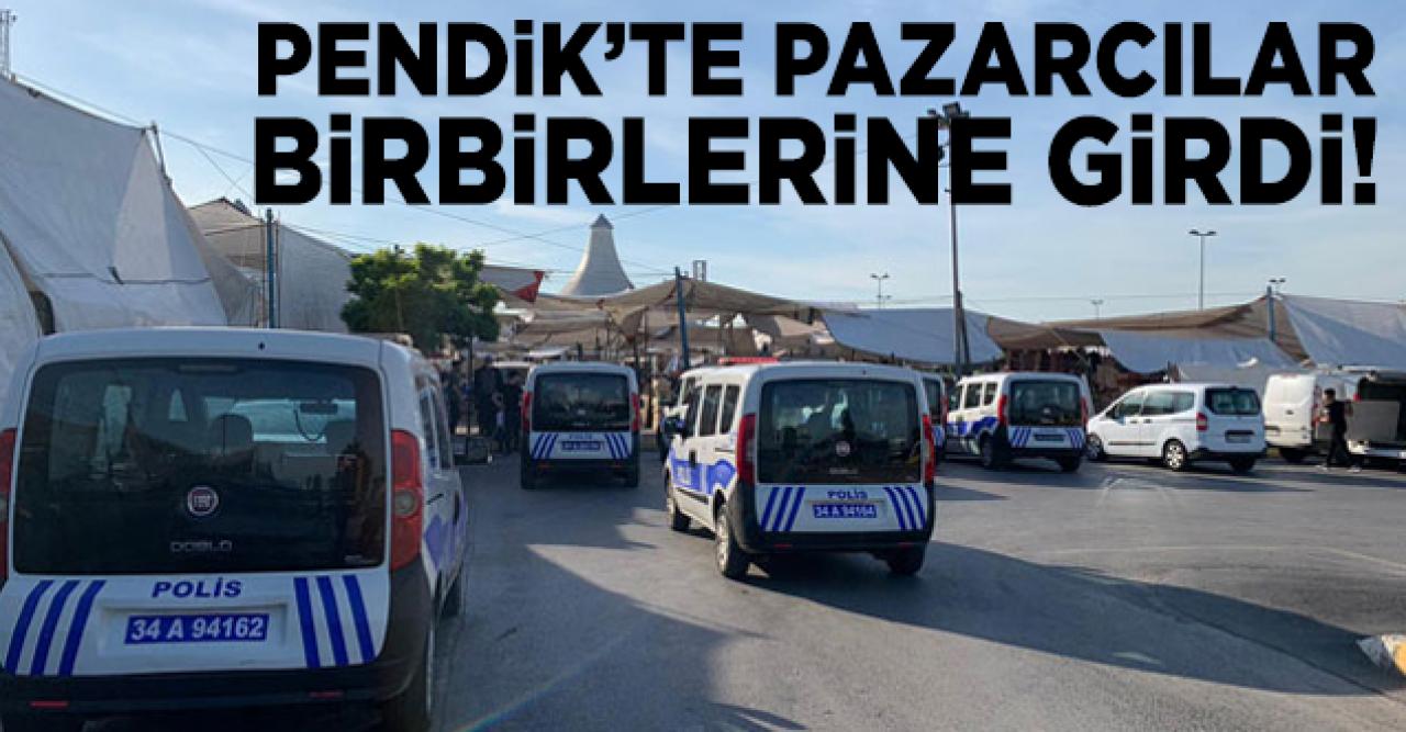 Pendik'te pazarcılar birbirlerine girdi: 4 yaralı
