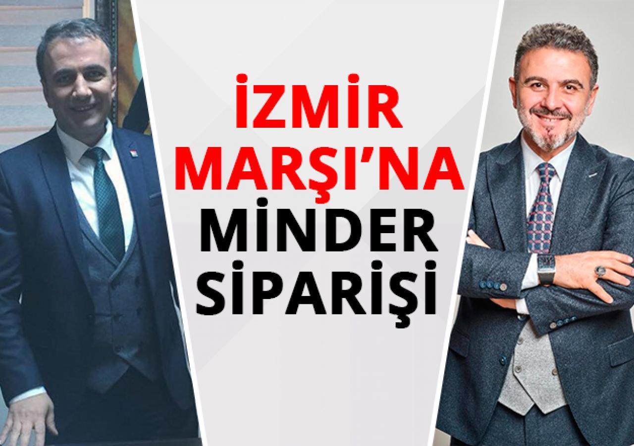 İzmir Marşı'na minder siparişi
