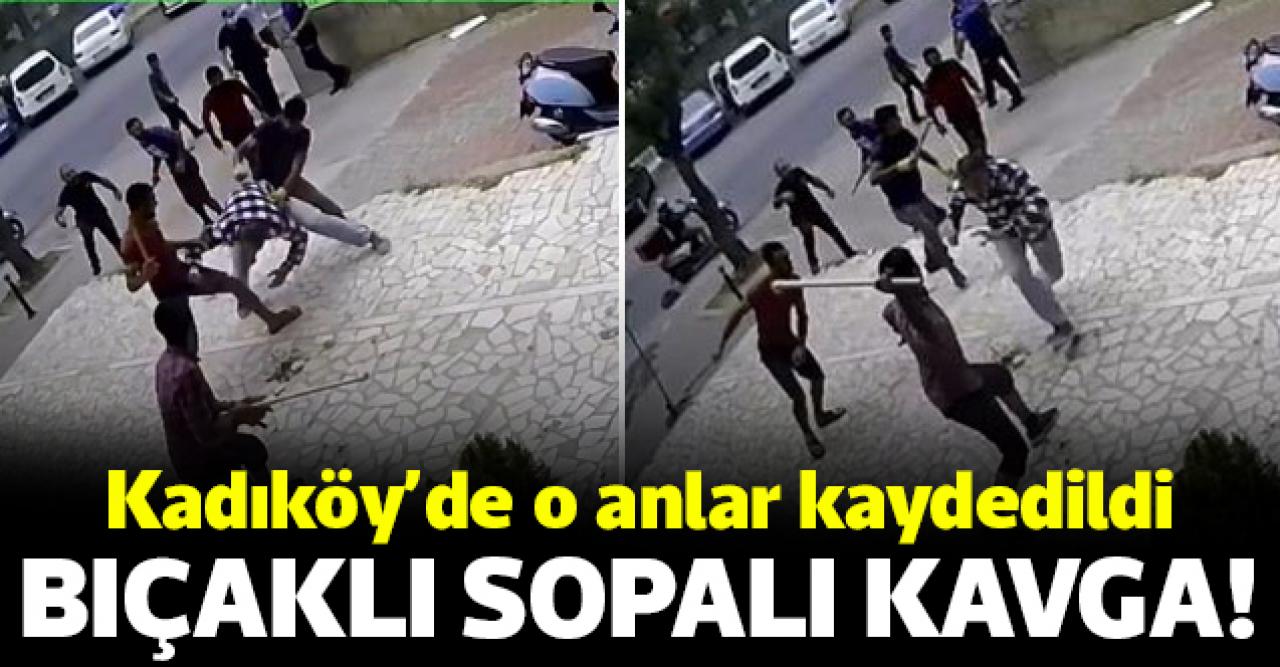 Kadıköy'de bıçaklı sopalı kavga