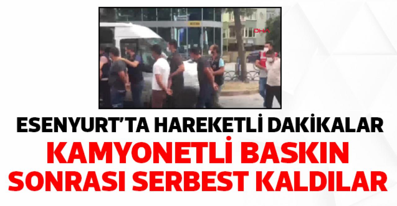 Esenyurt'ta kamyonetle baskın yapıp bir kişiyi bıçakladılar, serbest kaldılar