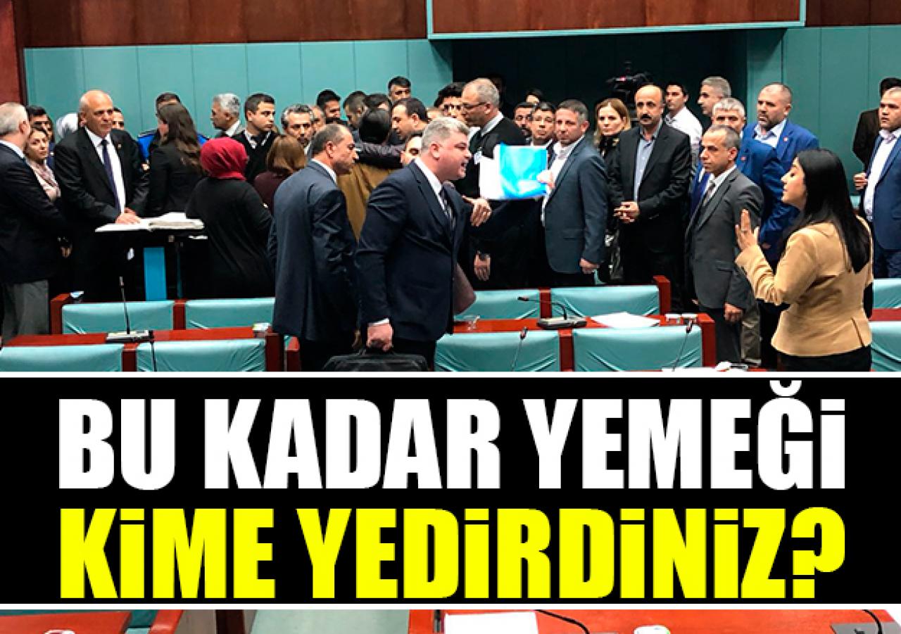 Bu kadar yemeği kime yedirdiniz?