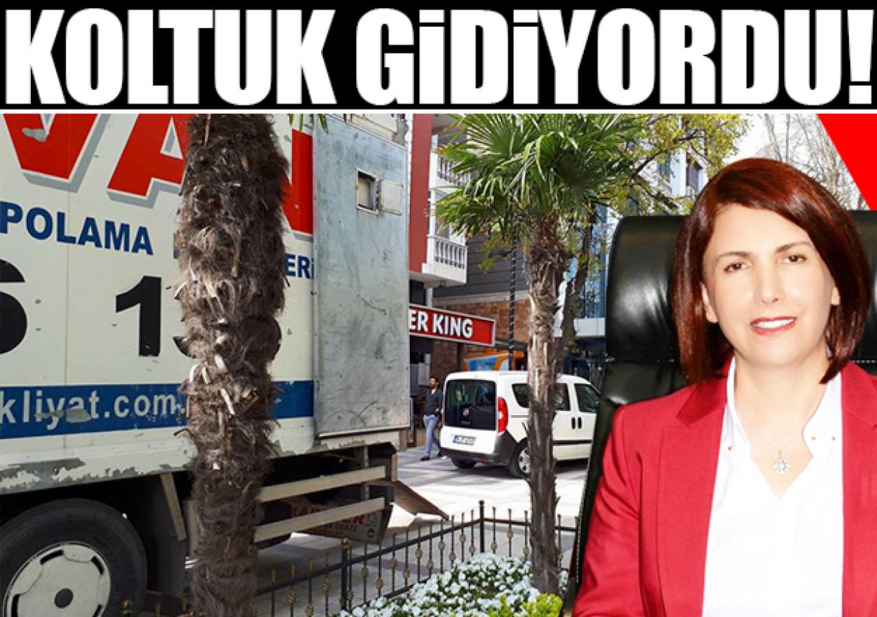 Koltuk gidiyordu!