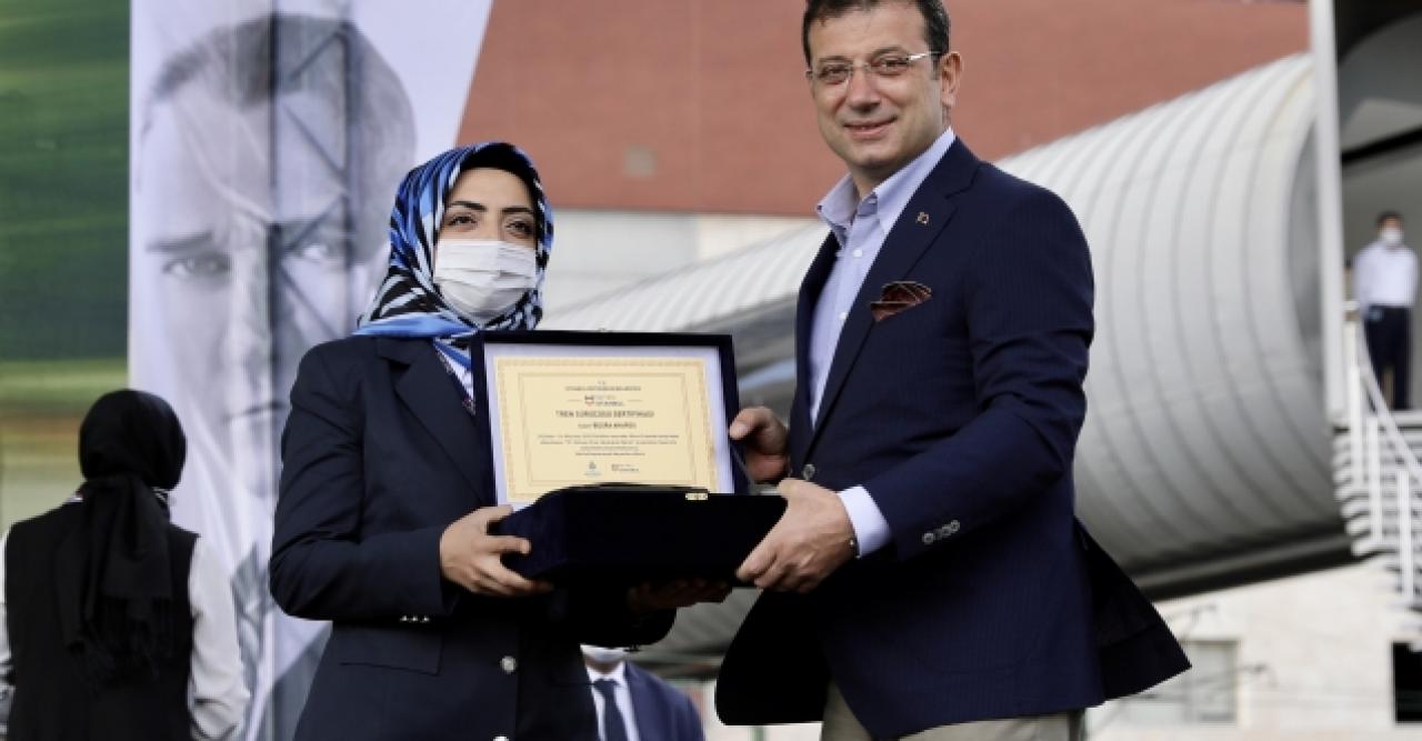 88 kadın makinist brövelerini aldı