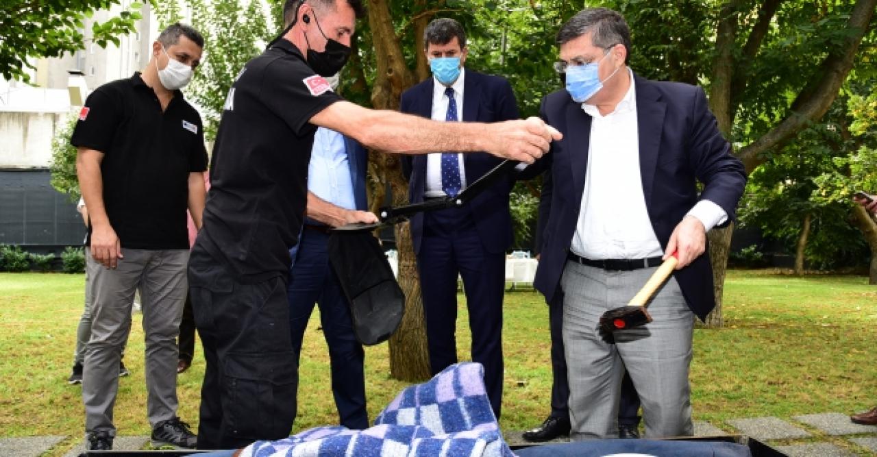 Afet eğitim parkına ziyaret