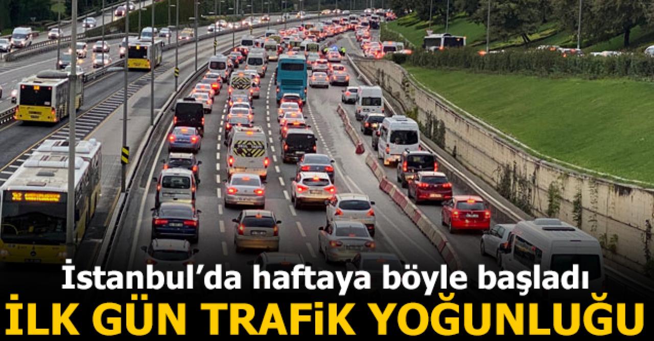 İstanbul'da trafik yoğunluğu