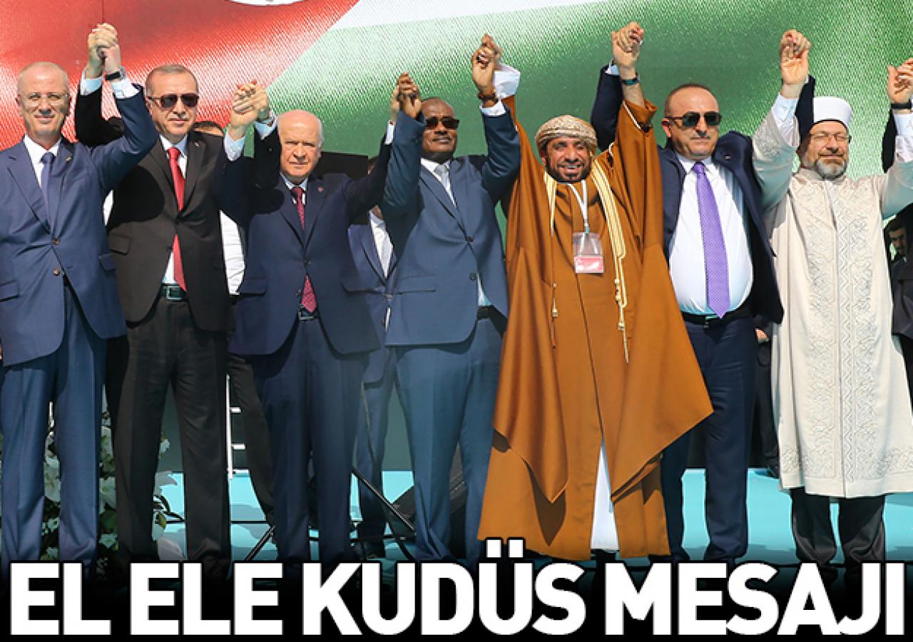 El ele Kudüs mesajı