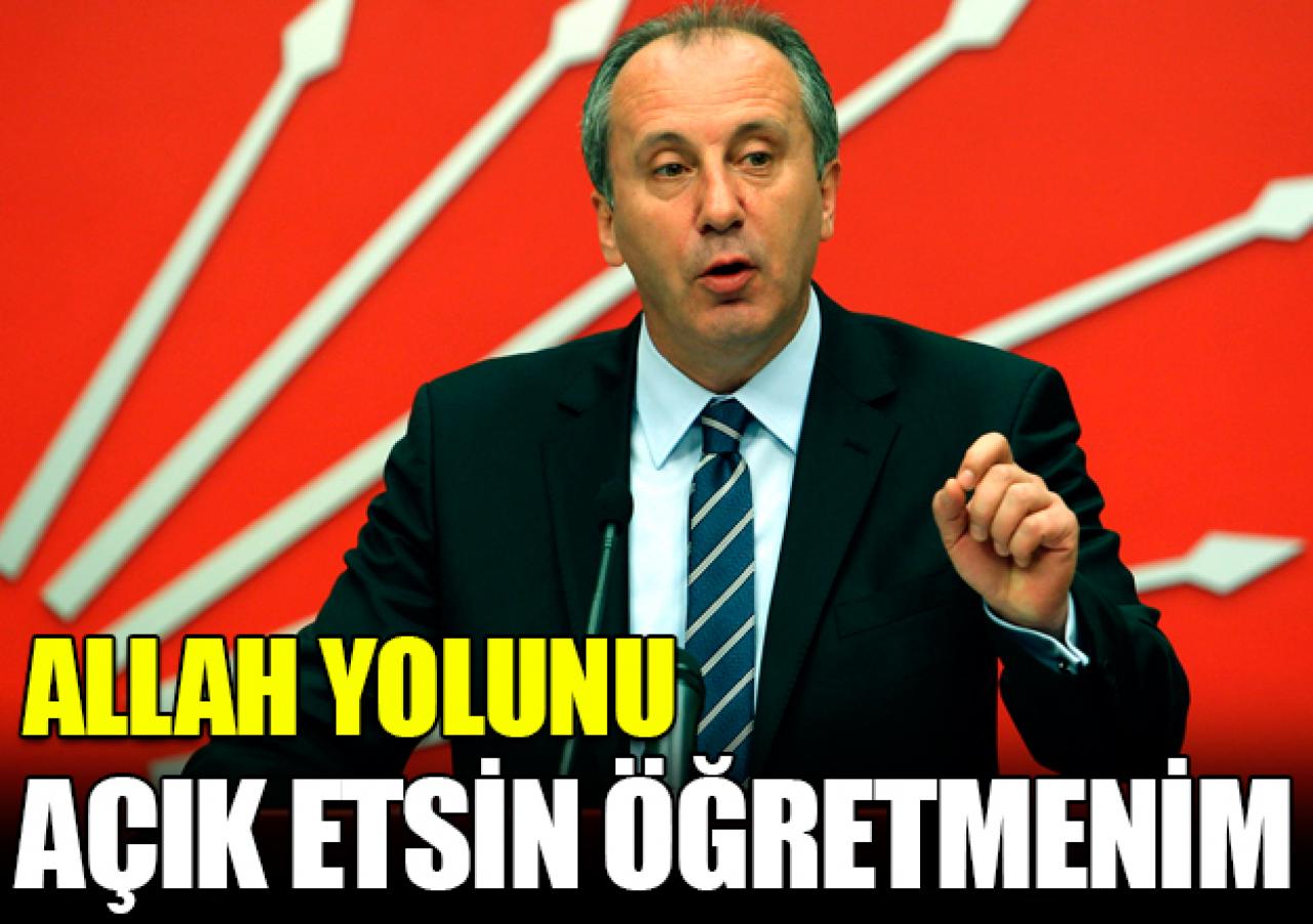 Allah yolunu açık etsin öğretmenim
