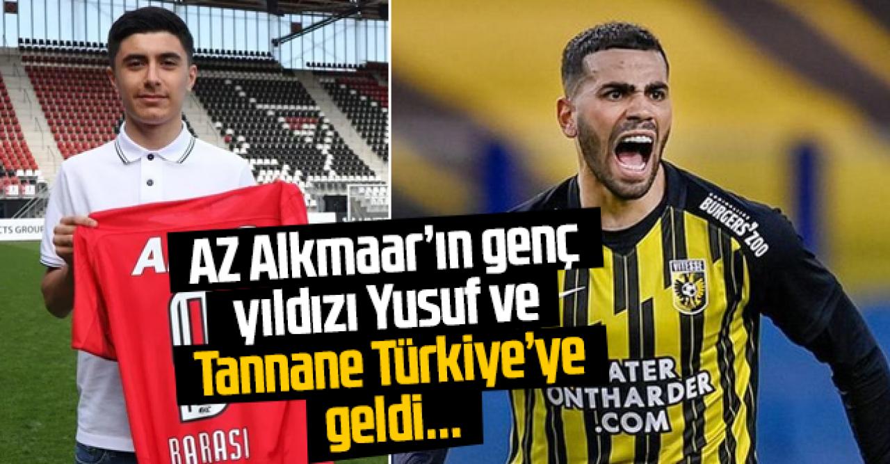 Yusuf Barası ve Oussama Tannane Türkiye'de