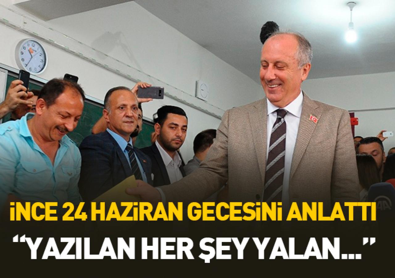 İnce seçim günü neler yaşandığını açıkladı!