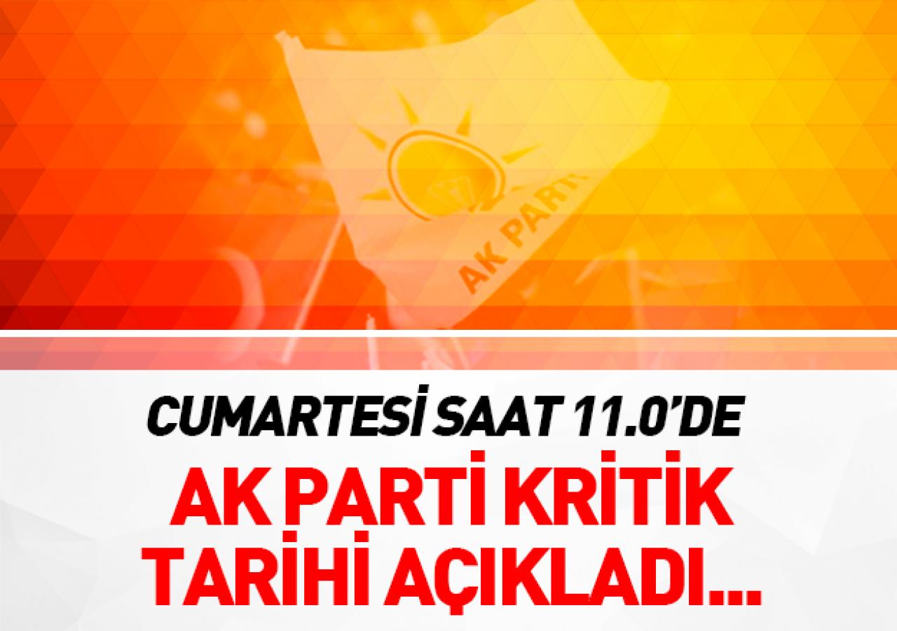 Ak Parti grup toplantısı ne zaman? Açıklama geldi...