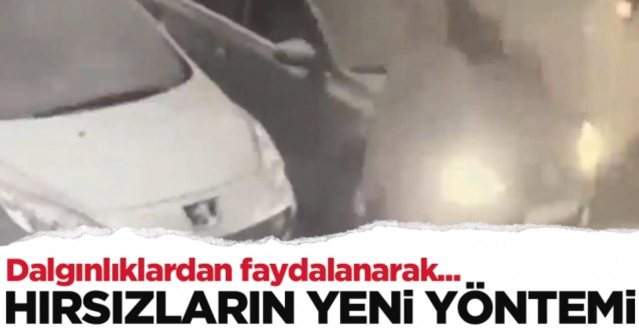 Otomobil hırsızlarının yeni yöntemi! Dalgınlıklarından faydalanarak...
