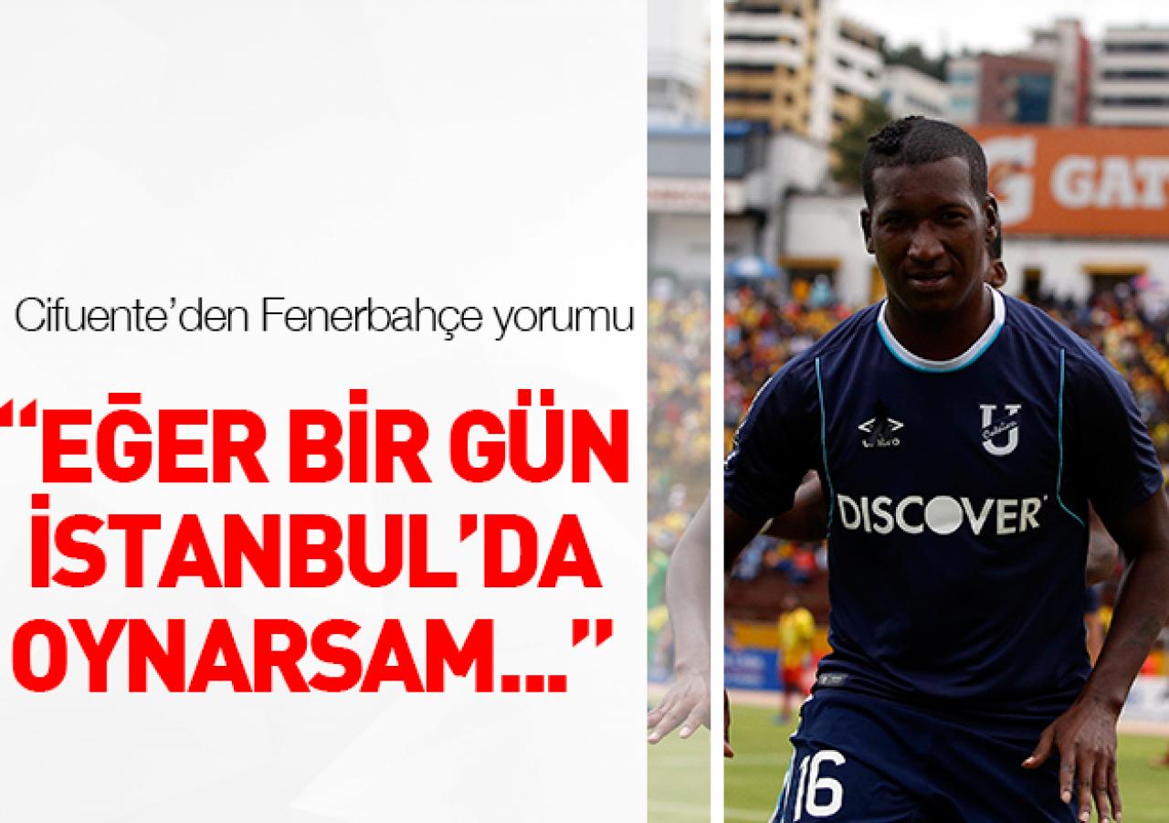 Jhon Cifuente'den Fenerbahçe cevabı