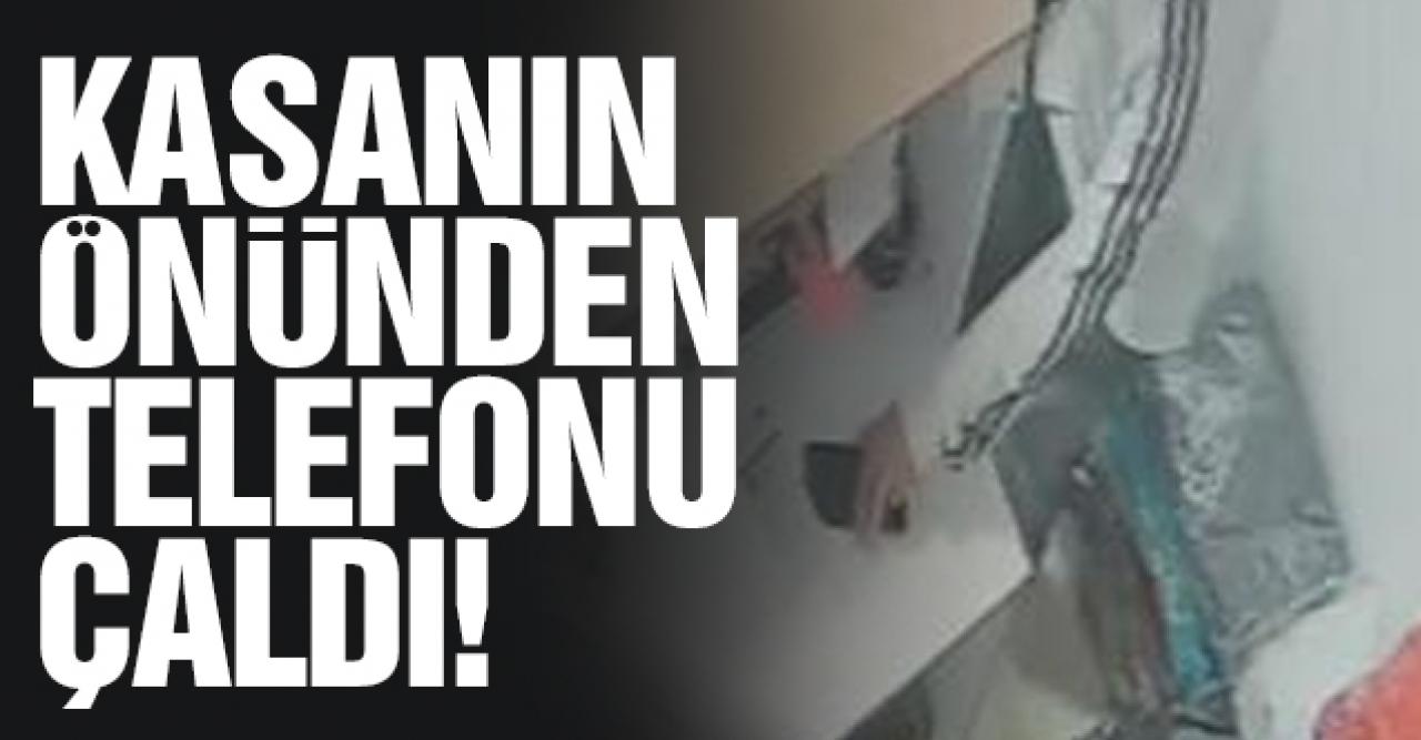Kasa önünden telefonunu çaldılar!